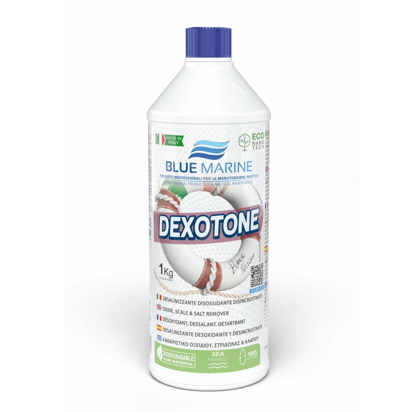 Blue Marine Dexotone 1L roestaanslag, zoutresten en kalkverwijderaar