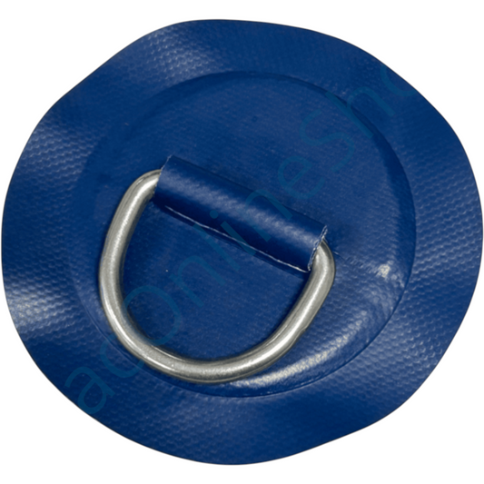 Z2314 - anneau en D 53 mm rond, PVC bleu