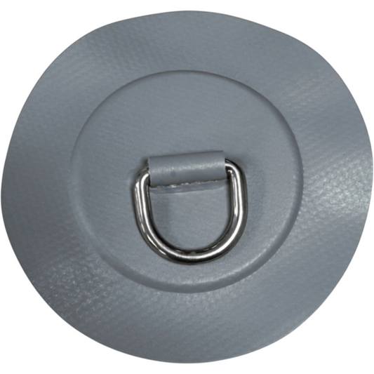 Z2710 - anneau en D 25 mm rond, PVC gris moyen