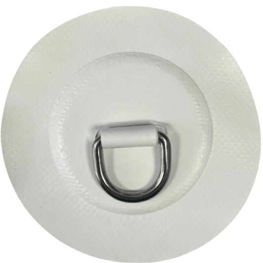 Z6127 - D-ring rond 25mm, matériau PVC blanc