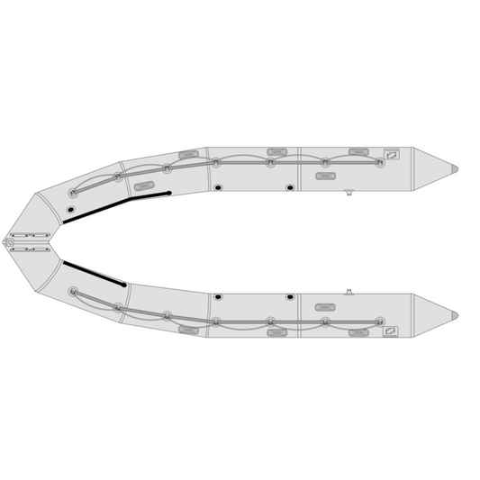 Zodiac tube Yachtline 600 RL/CLUB pvc fabric