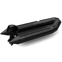 AKA Marine F43H-C 4,30 m Neopreen Hypalon zwart heavy-duty werkboot