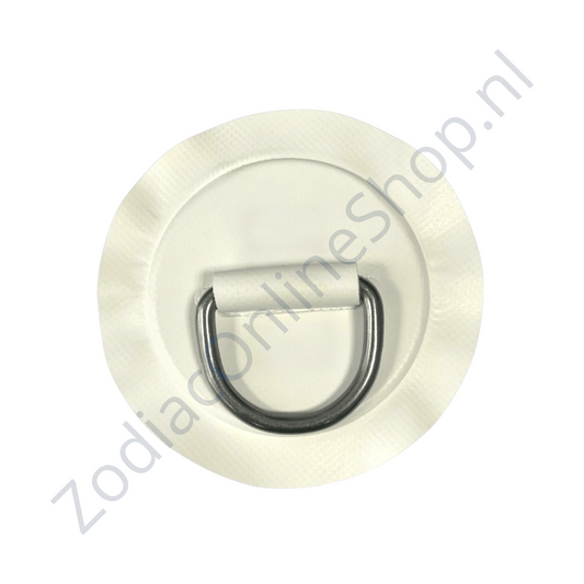 Zodiac Z6128 D-ring 53mm PVC Wit ronde patch