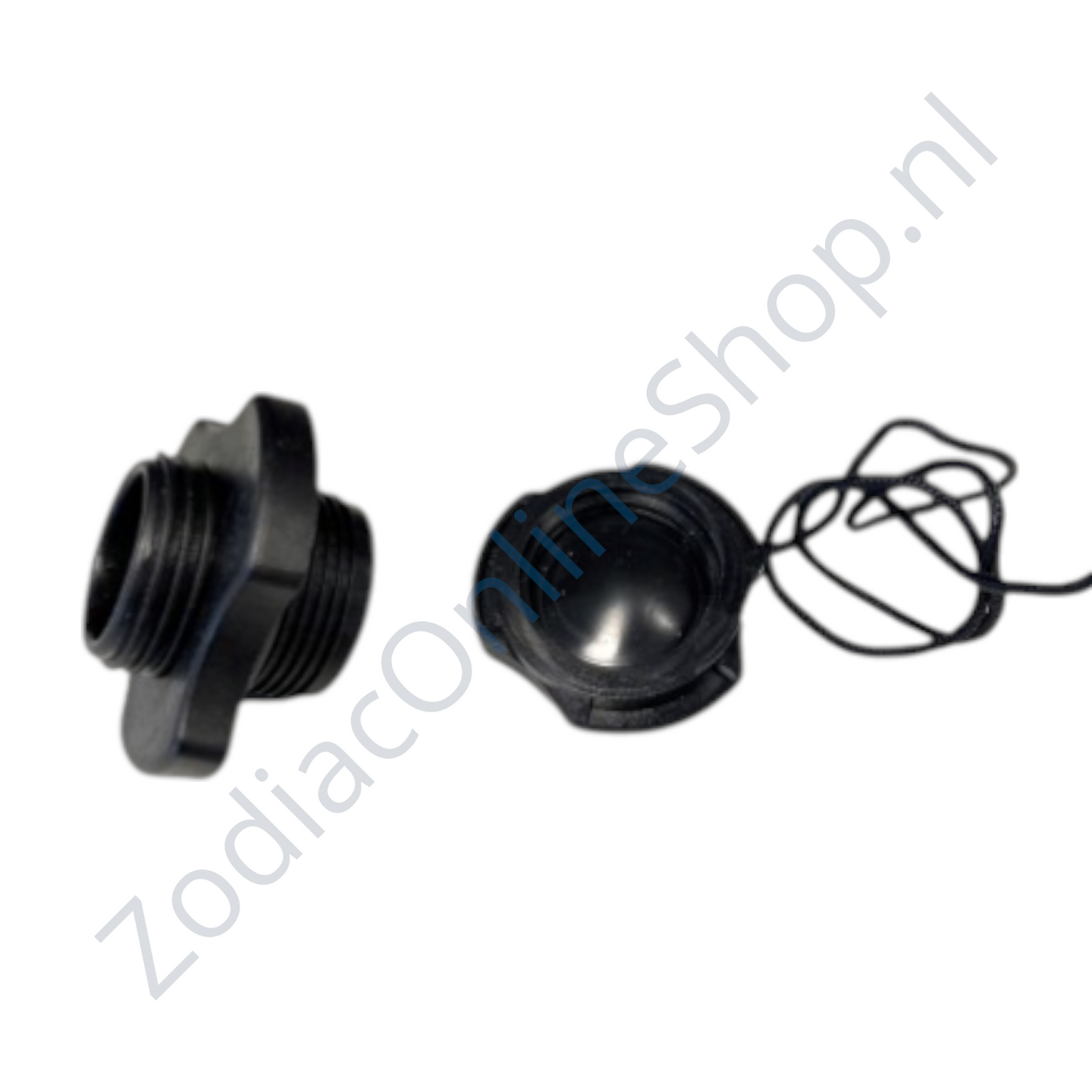 Z61928 Zodiac opzetventiel zwart met afsluitdop