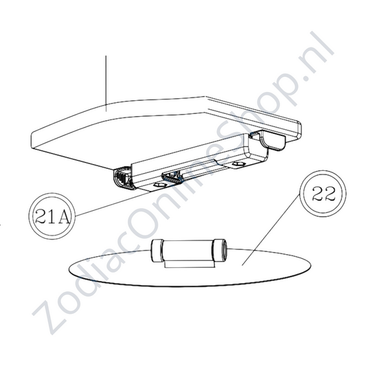 Z60518 - banc 85cm - modèles de 2005 à 2014 - gris - Quickfit