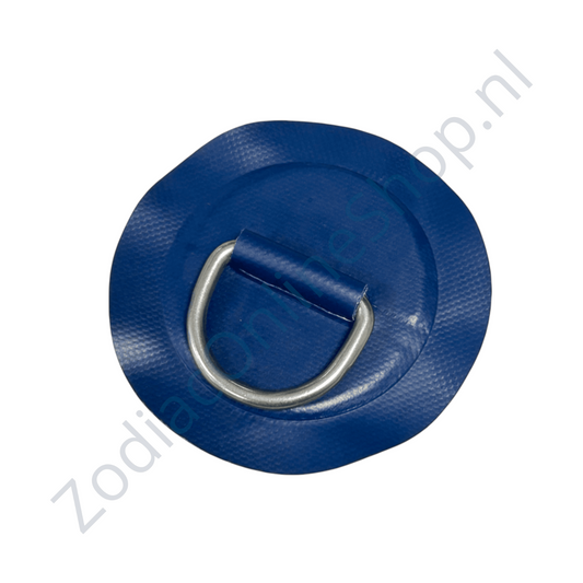 Z2314 - Anneau en D rond 53mm, bleu, matériau PVC