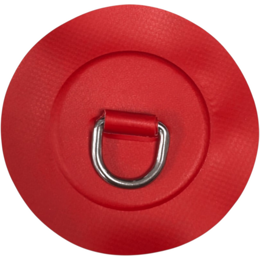 Z3245 - anneau en D 25 mm rond, PVC rouge
