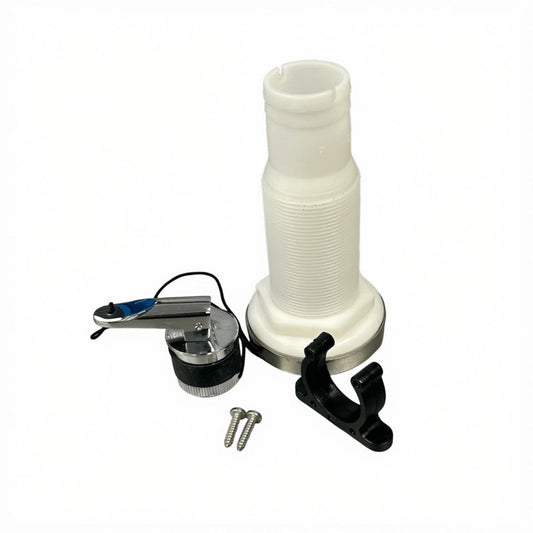 Z67070 - kit bouchon d’autovideur inox D34, support et passe-coque inclus
