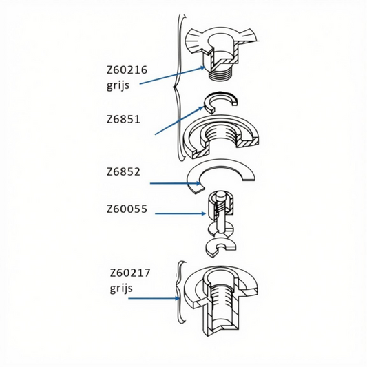 Z6852 - joint de valve - noir