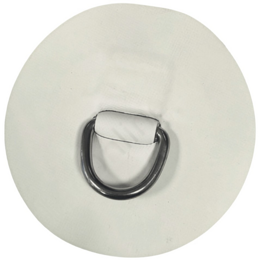 Z69502 - anneau en D 25 mm rond, néoprène Hypalon blanc