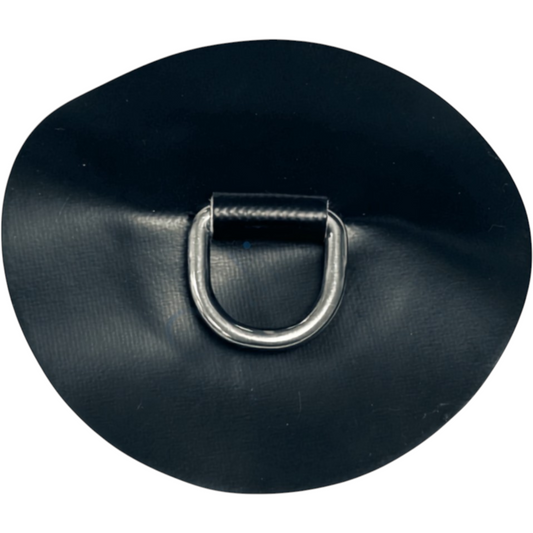 Z2331 - anneau en D 25 mm rond, néoprène Hypalon noir