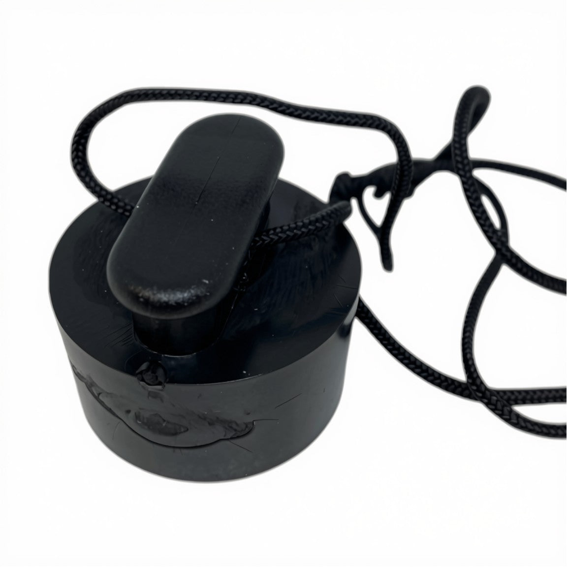 Zodiac Online Shop Z2221 zwarte rubberen zelflozerstop van 34 mm met bevestigingskoord voor Zodiac en Bombard rubberboten